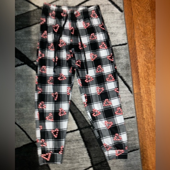 Christmas Themed Pajama Pants (Candy Cane Hearts) - Picture 3 of 6
